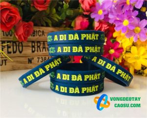 vòng tay cao su a di đà phật