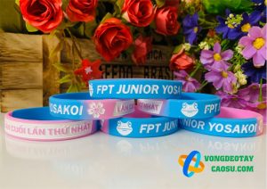 vòng tay cao su phân đoạn màu