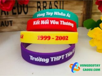 vòng tay cao su THPT Tiên Lữ