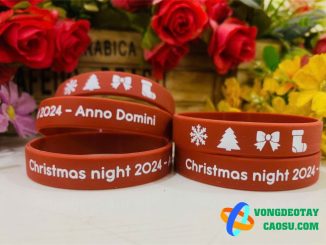 vòng tay cao su giáng sinh