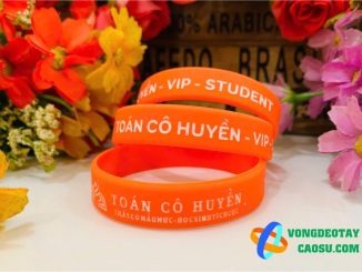 vòng tay cao su toán cô huyền
