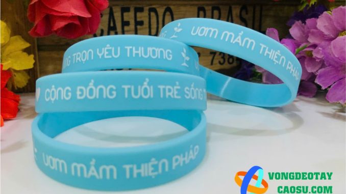 Vòng tay cao su Ươm Mầm Thiện Pháp Vòng tay cao su Ươm Mầm Thiện Pháp