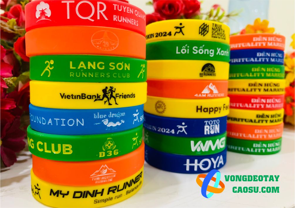 vòng tay silicon sự kiện